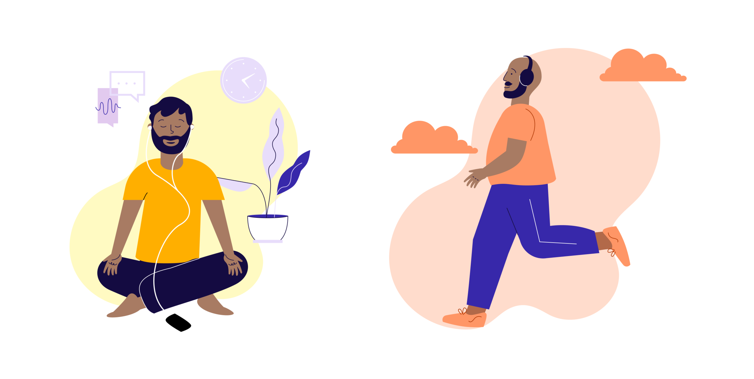 As a part of the feature design, I created some illustrations that have been used in marketing and social media materials. Illustration created with the help of Babbel’s illustration library and guidelines.