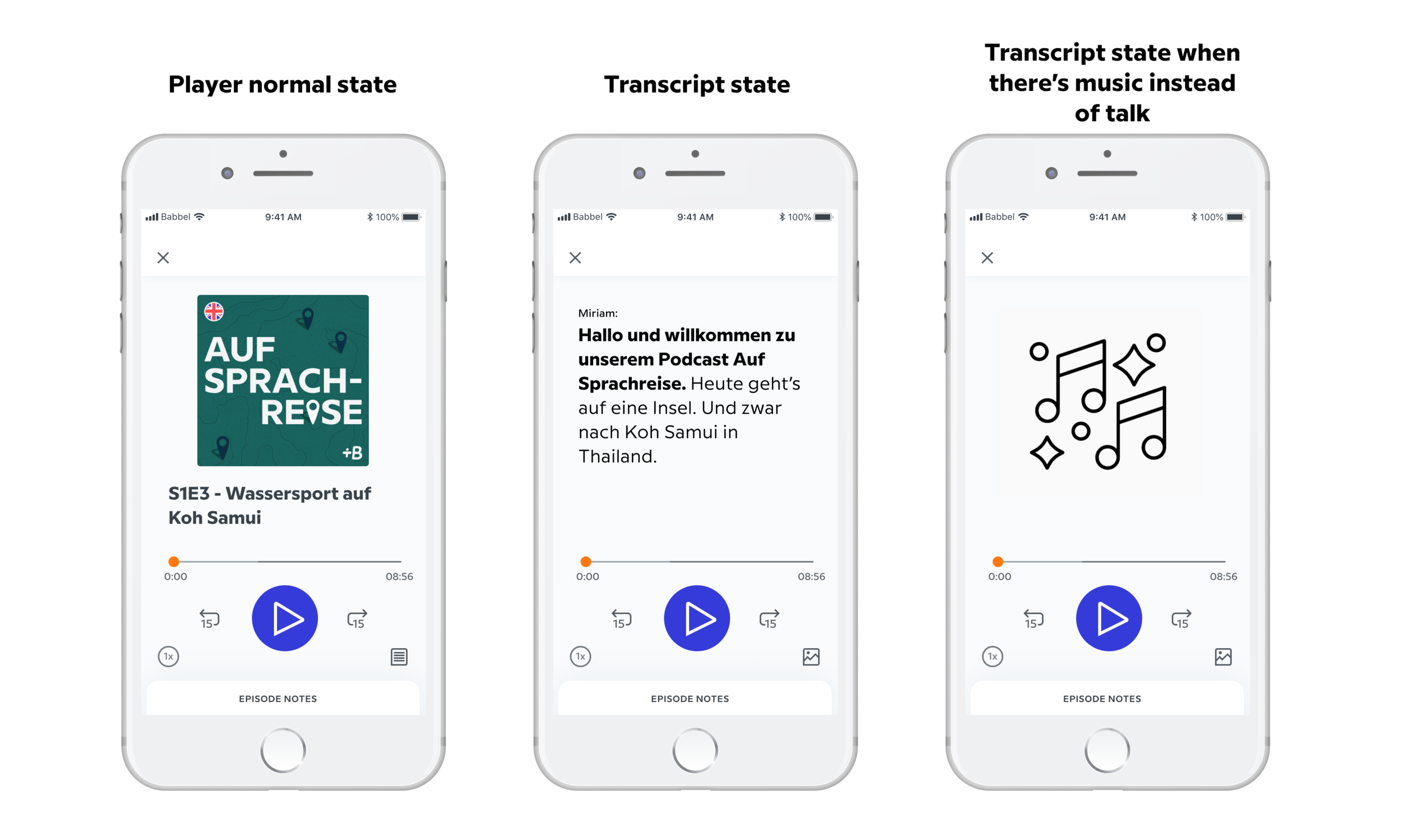 Exploration for podcast transcript feature, made for testing.