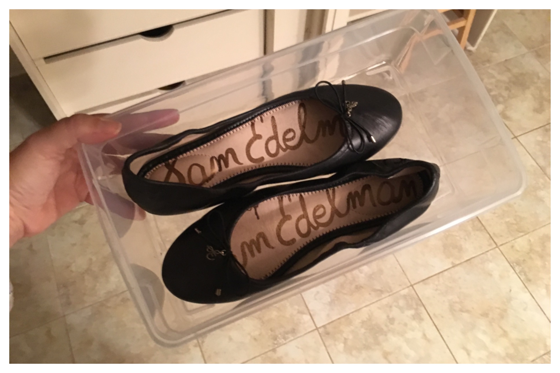 My investment piece this season is a nice pair of black ballet flats. I went with some simple, but classic, Sam Edelman leather flats. 