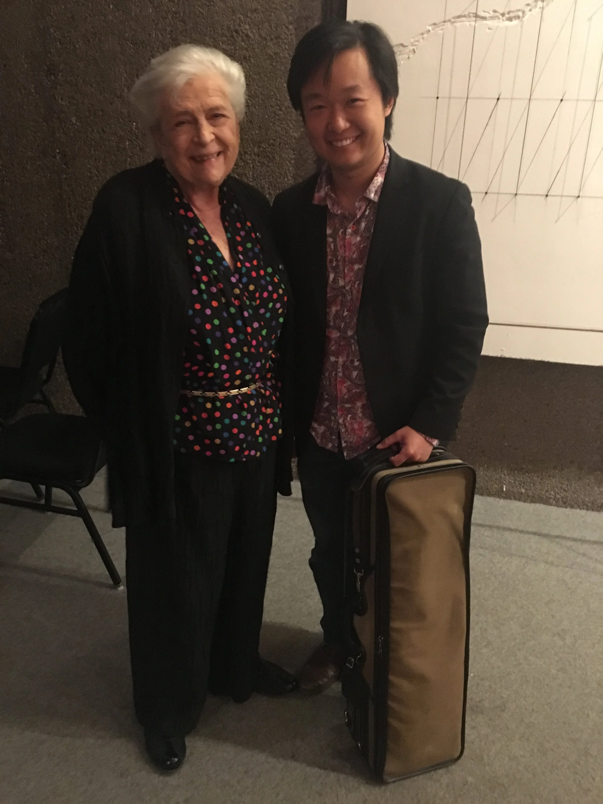 with my dear summer teacher Sylvia Rosenberg