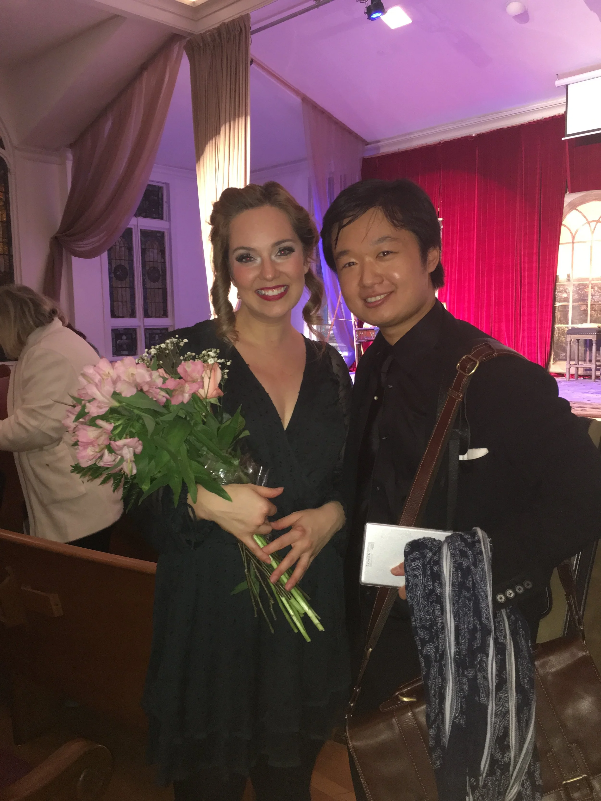 with friend Emily Kate Naydeck