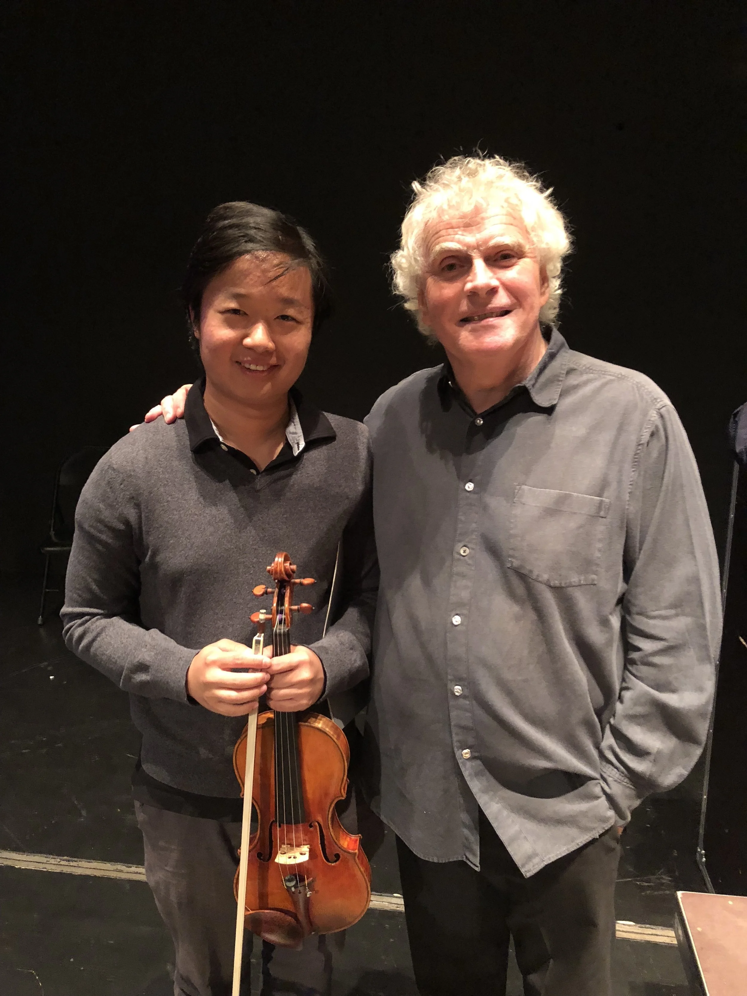 with Sir Simon Rattle at Lucerne Festival