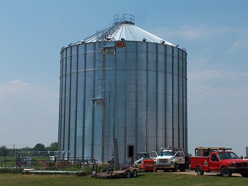  GSI 60' Diameter Storage Bin Installation 