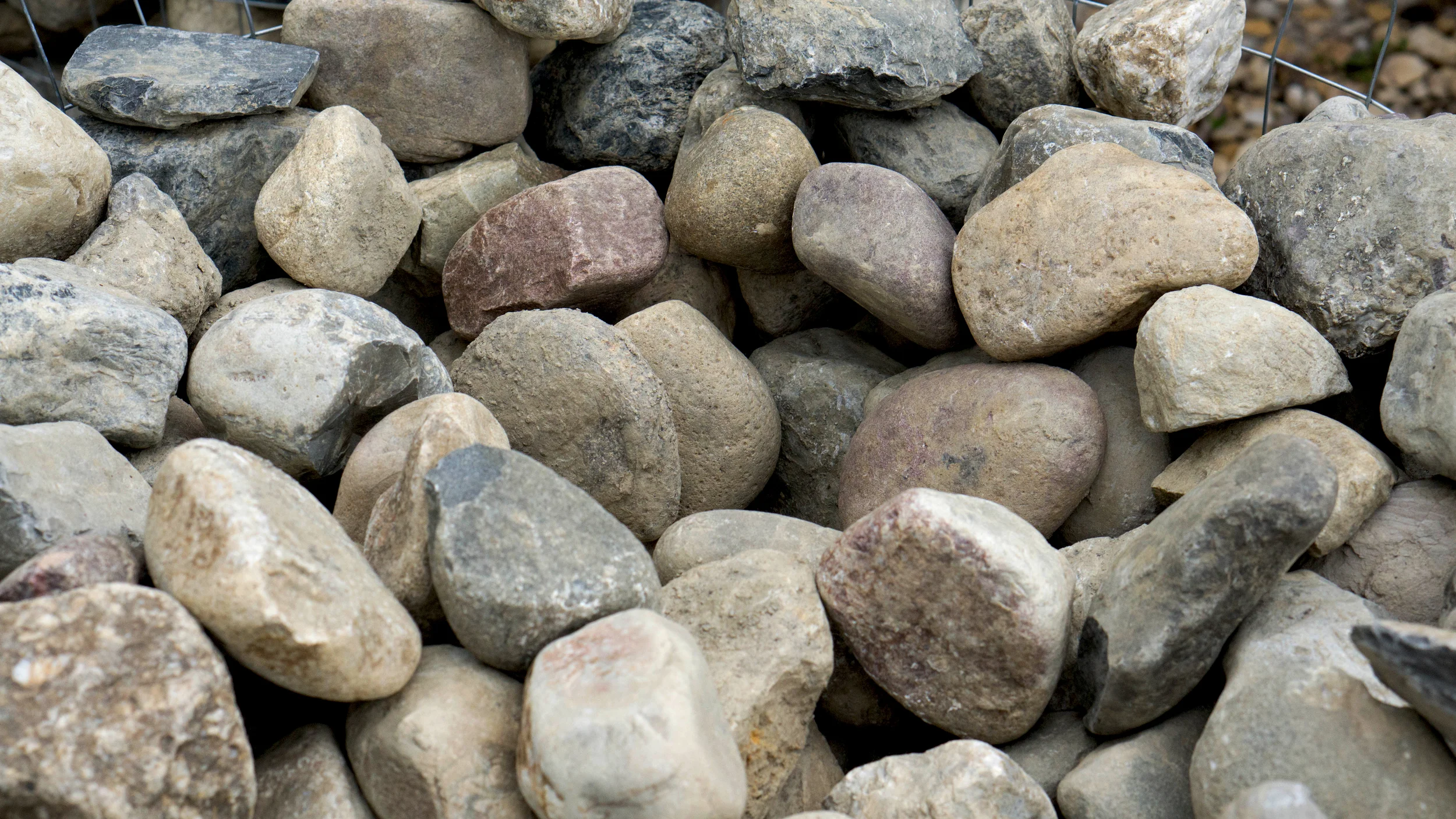 Multi-Colored River Stone 3-5 in