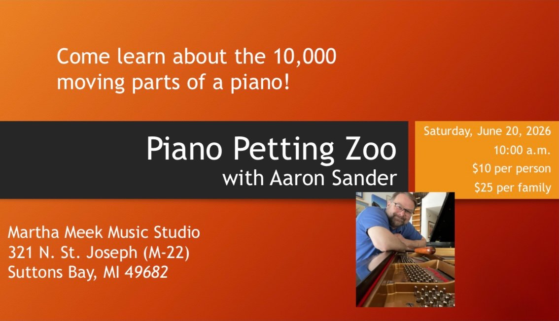 PIANO PETTING ZOO with AARON SANDER