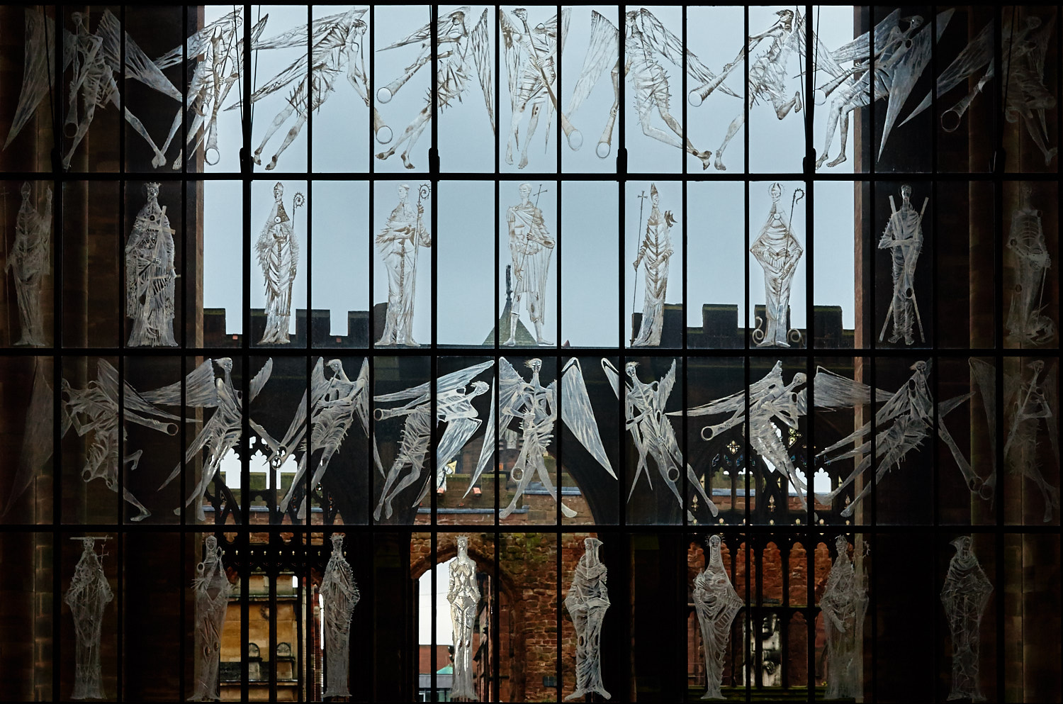 Great West Screen of Saints and Angels, artist John Hutton