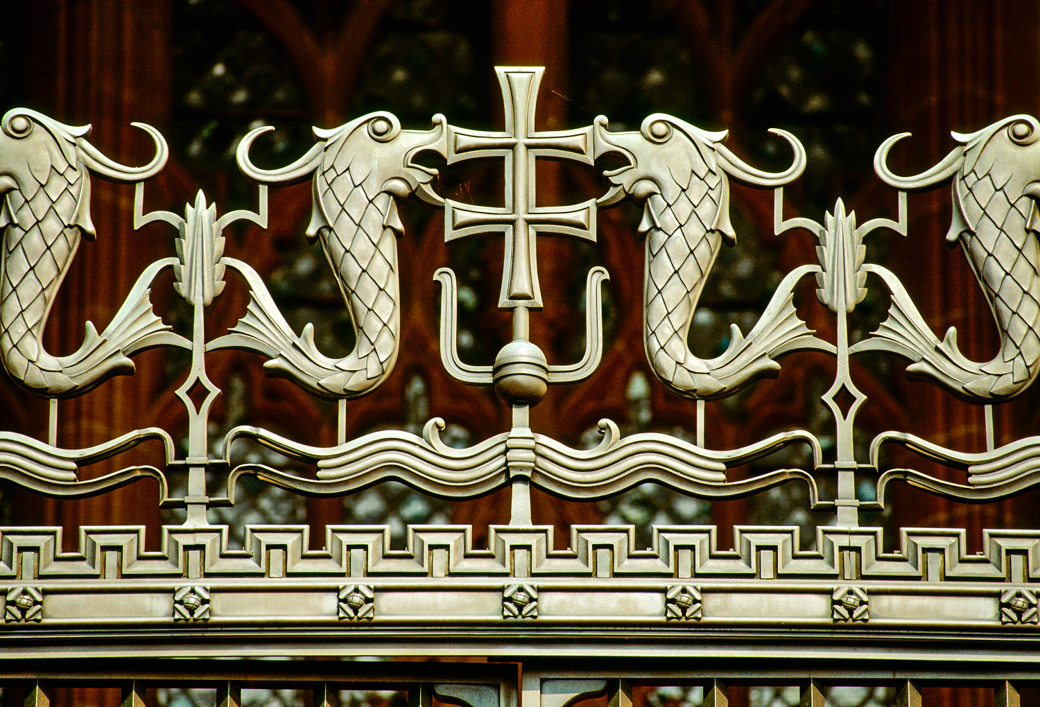 Bronze gates, Rankin Porch, Liverpool Cathedral