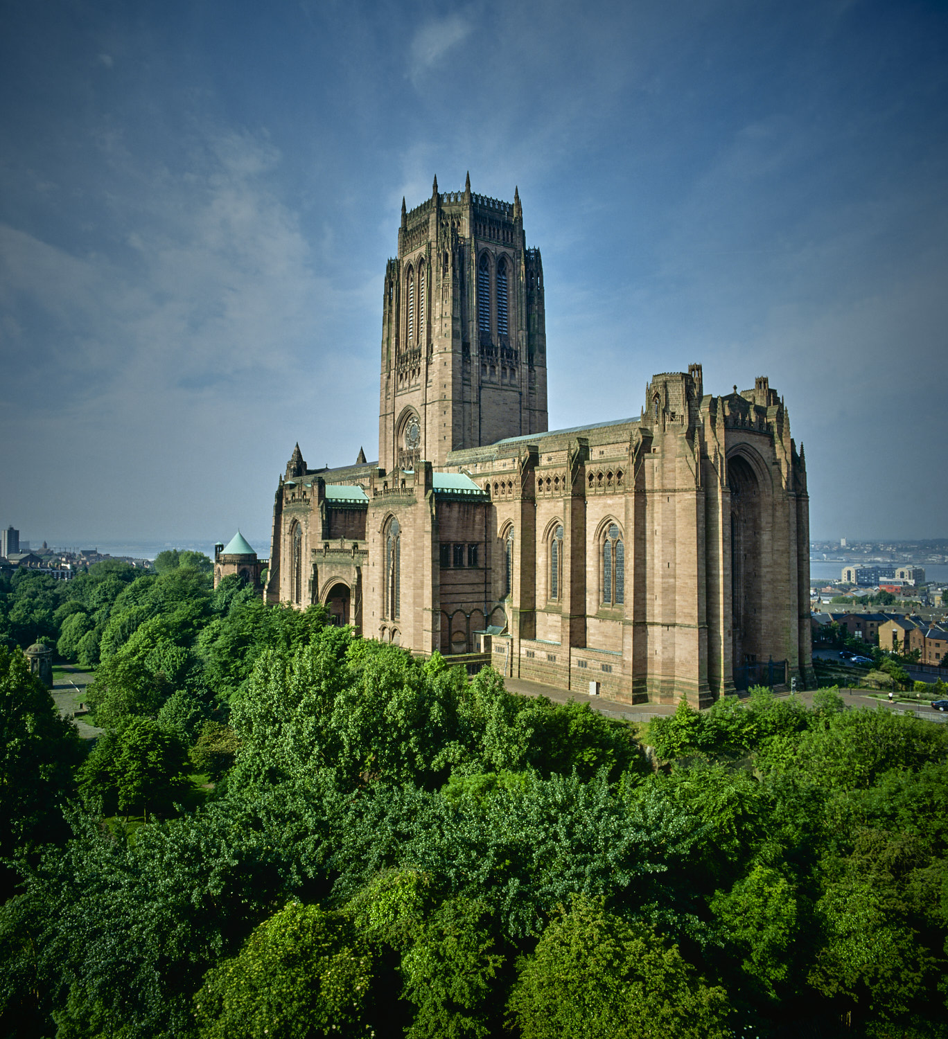 Liverpool Cathedral seen from LIPA