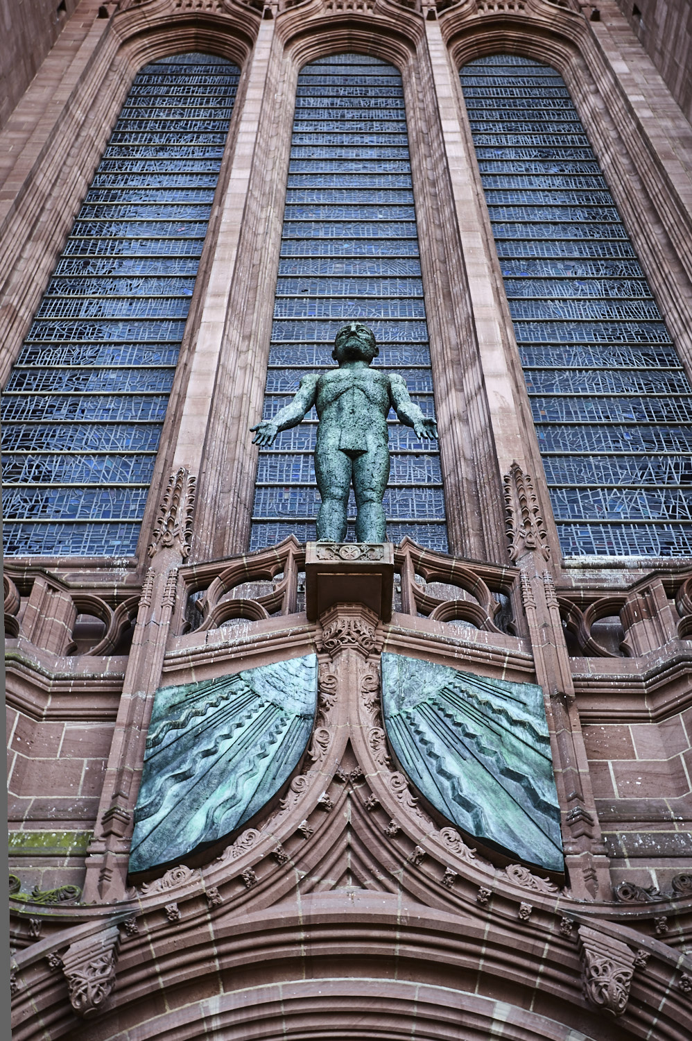 Elisabeth Frink, 'The Risen Christ'. Bronze. Liverpool Cathedral