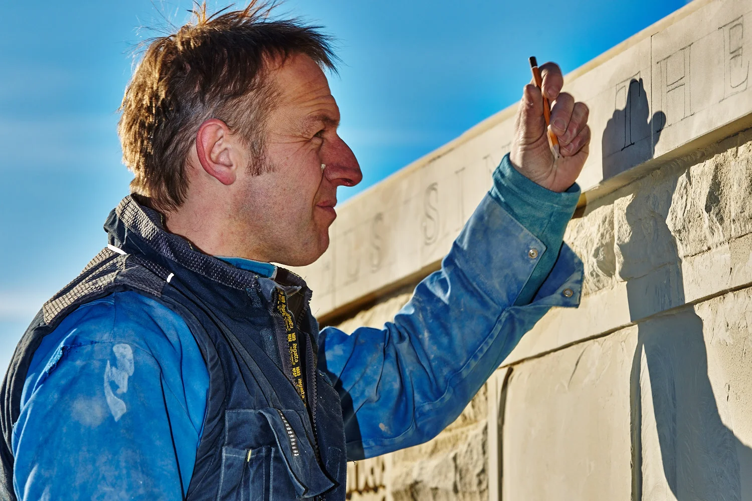 Teucer Wilson, stonecarver, lettercutter & designer
