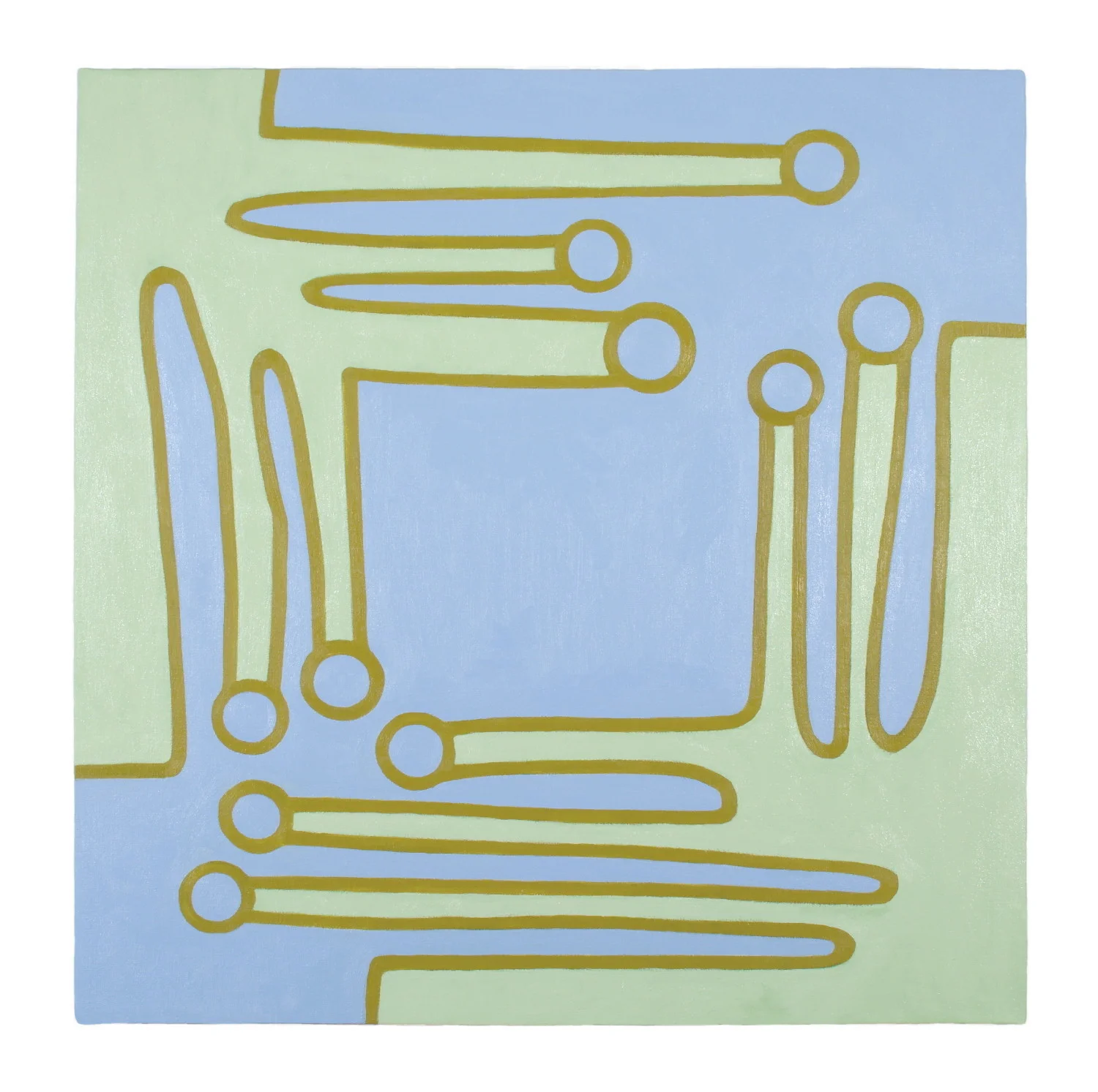   ‘Wampum' oil on canvas 30 x 30"  