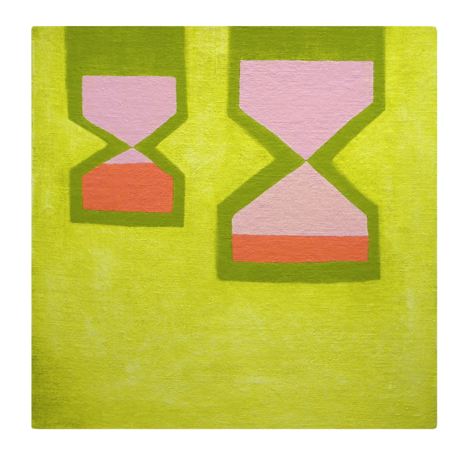 ‘Double Hourglass’ oil on linen over panel 18 x 18”