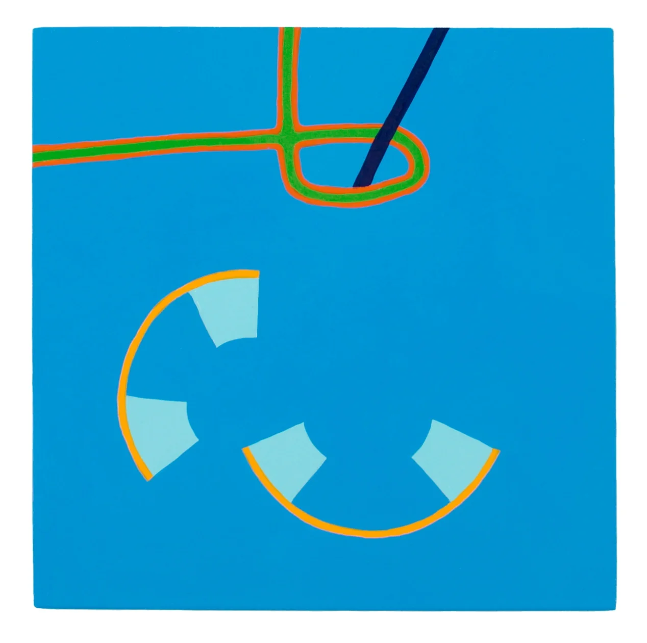 ‘Dimer’ enamel on aluminum 7 x 7”