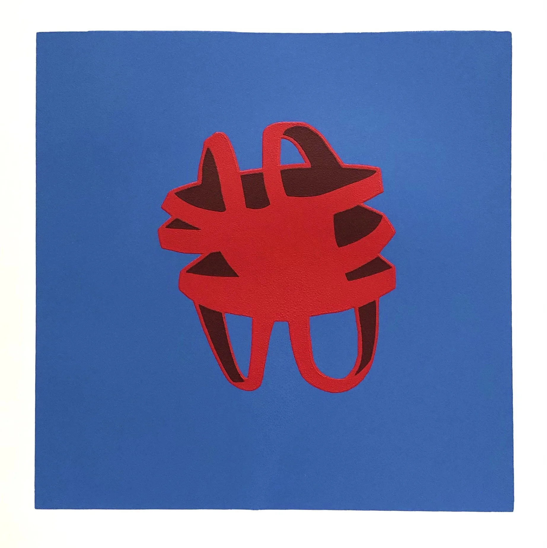   ‘Dave’s Big Red’    serigraph on Arches paper  8 x 8”  