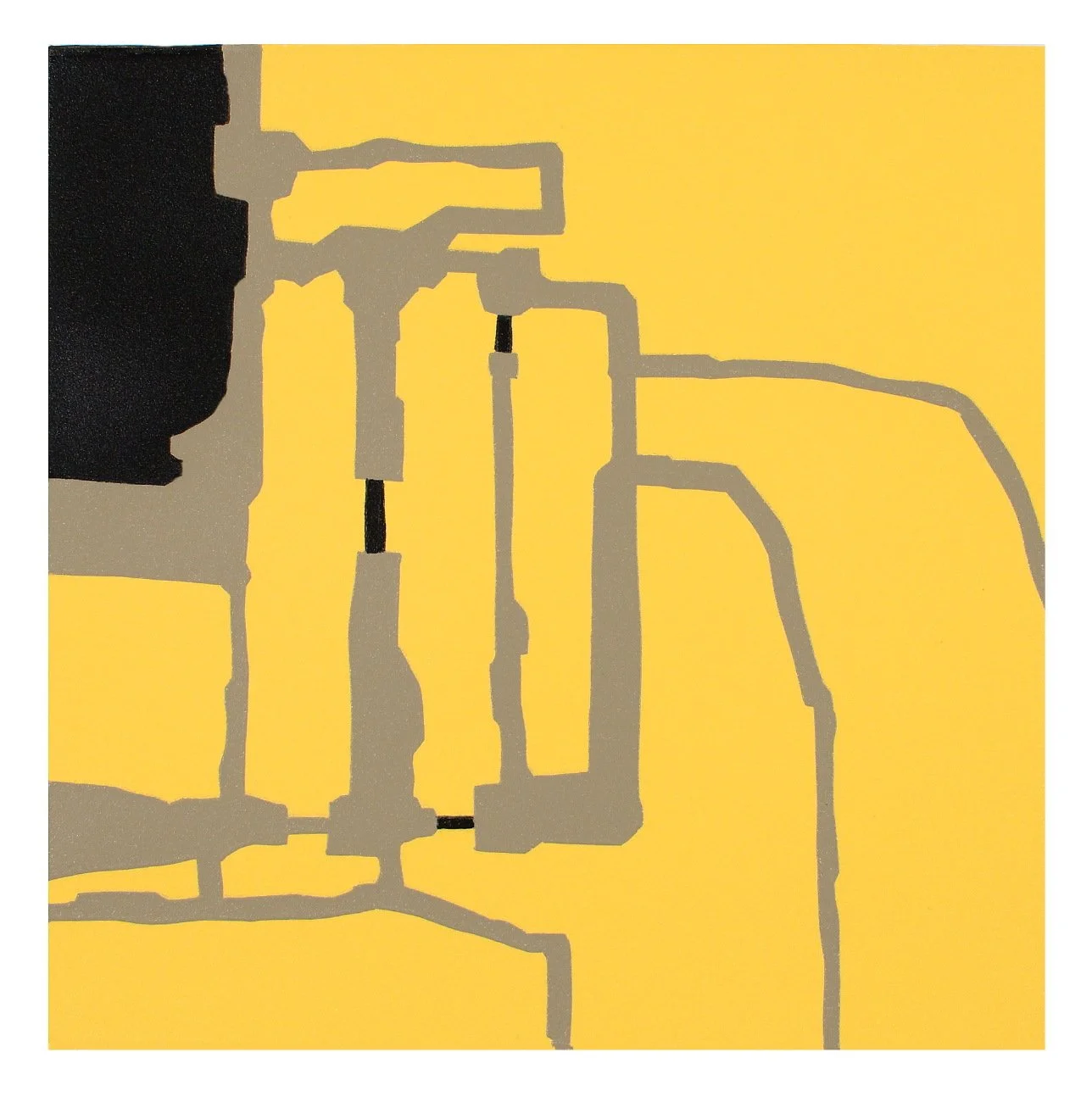   ‘Device Three Gates’    Serigraph on rag paper. 8 × 8” 