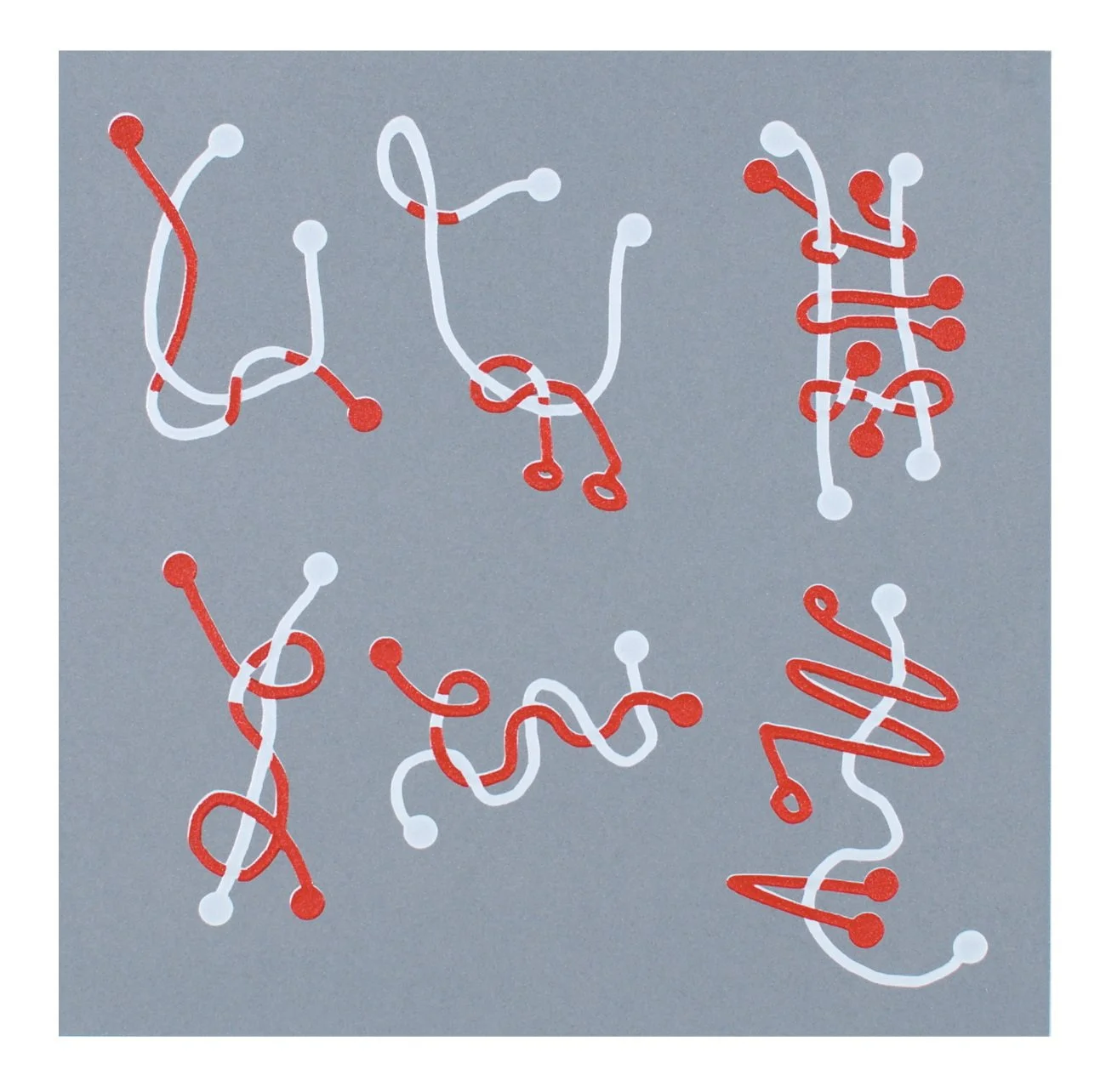   ‘Knots’    Serigraph on rag paper   8 × 8” 