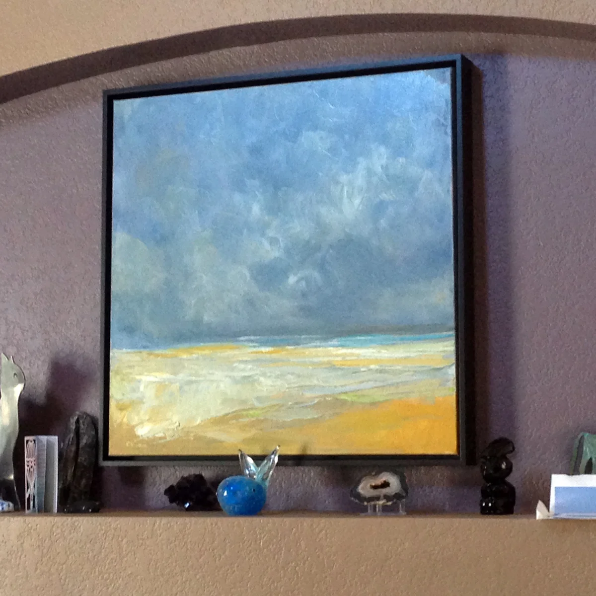 Yellow To Blue, 24x24, Oil on Canvas