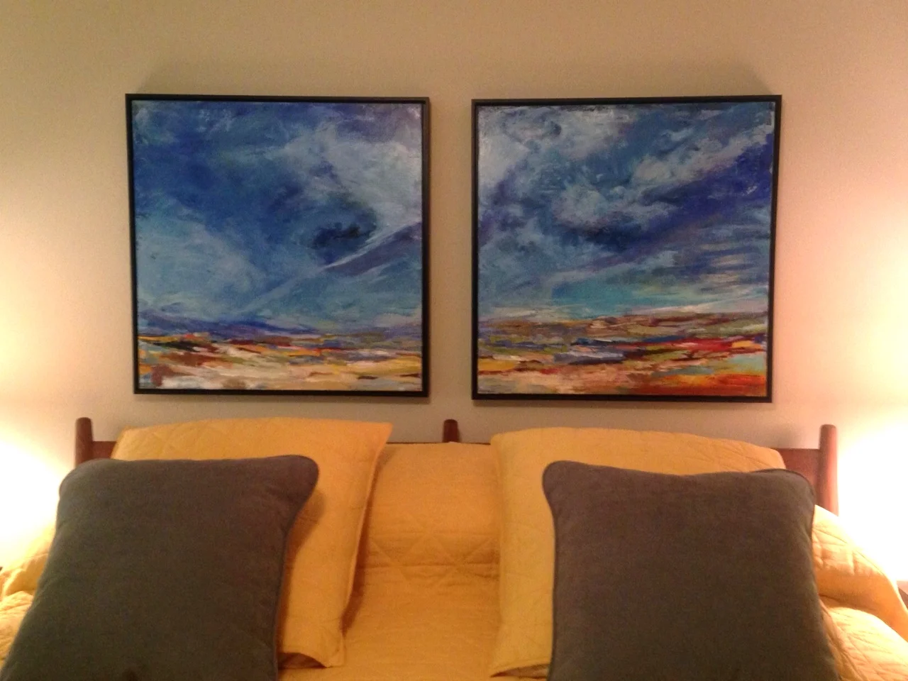 30x30 Diptych Commission