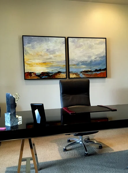Aptos Views, 36x36 (2pcs) Oil on Linen