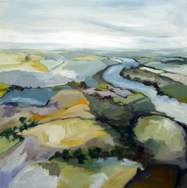 Landscape Love Song Vii, 30x30, Oil on Linen