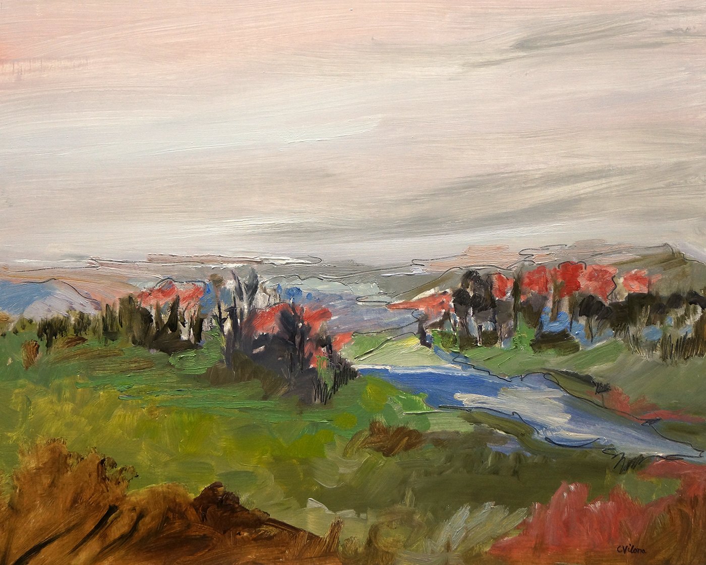 Mountain River, 24x30