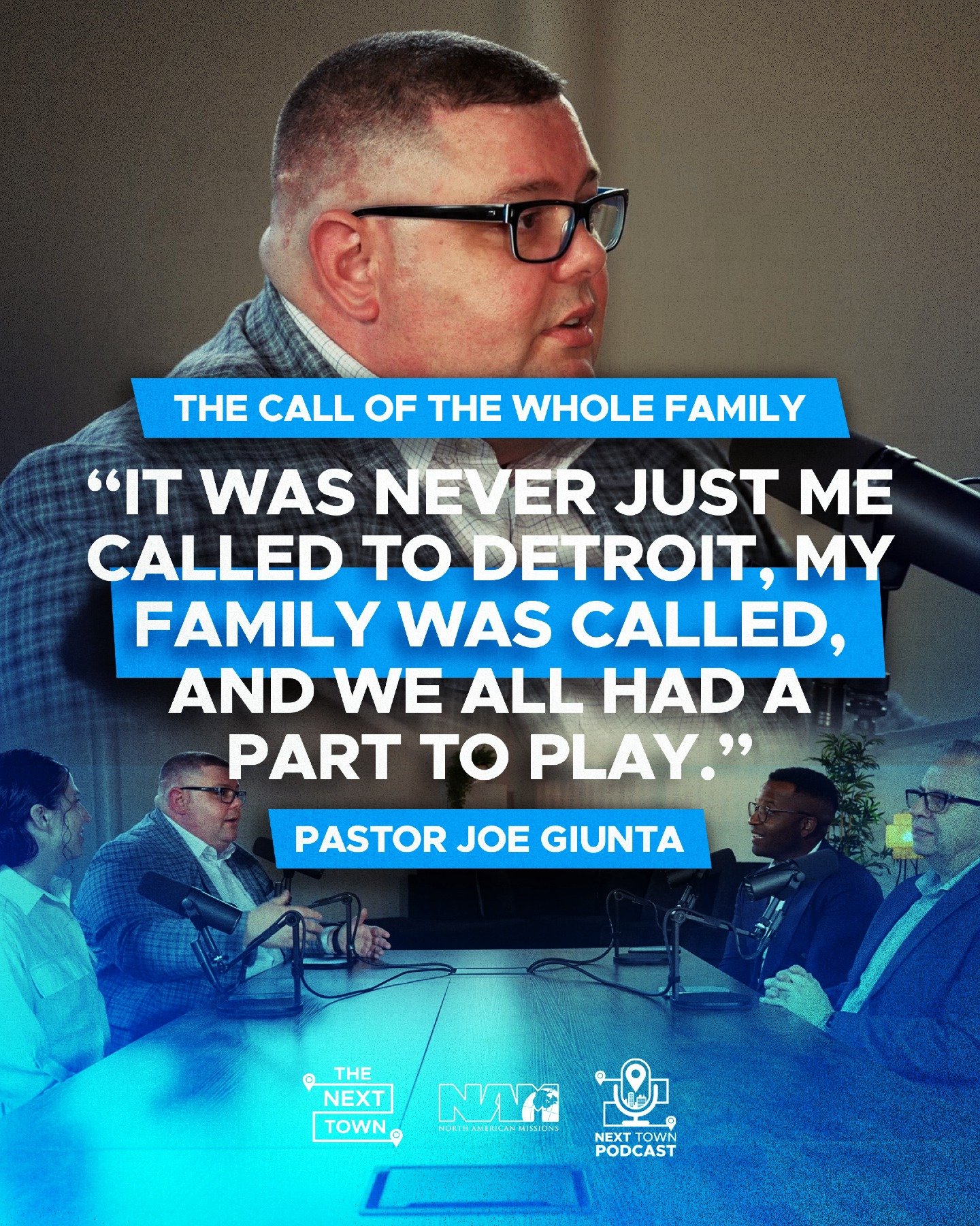 🎙️ A new season of the #NextTownPodcast is here! We were blessed to sit down with the Giunta's, Pastors of Detroit Hope Center in the Urban Center of Detroit, MI. 🏙️ Tune in! https://nexttownpodcast.com