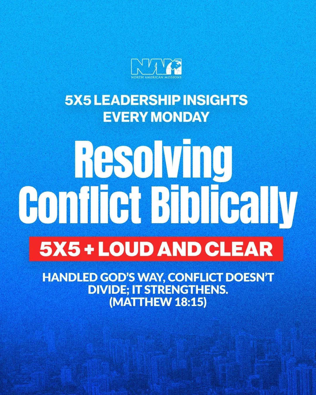 Resolving Conflict Biblically
#5x5= Loud and Clear: Handled God&rsquo;s way, conflict doesn&rsquo;t divide; it strengthens (Matthew 18:15).
✅ Start With Your Heart
✅ Pick Your Battles Wisely
✅ Go Directly, Not Publicly
✅ Speak Truth in Love
✅ Invite 