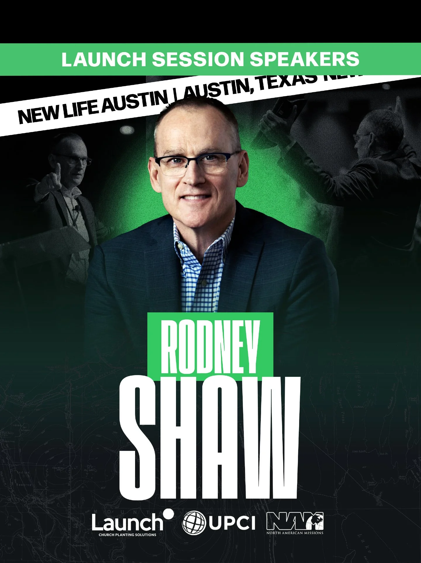 🟢 #Launch26 Session Speakers Highlight
Rodney Shaw is a senior pastor, author, and leadership trainer who has served New Life Austin since its founding in 1992. With decades of ministry experience, he has helped lead church growth, launch daughter w