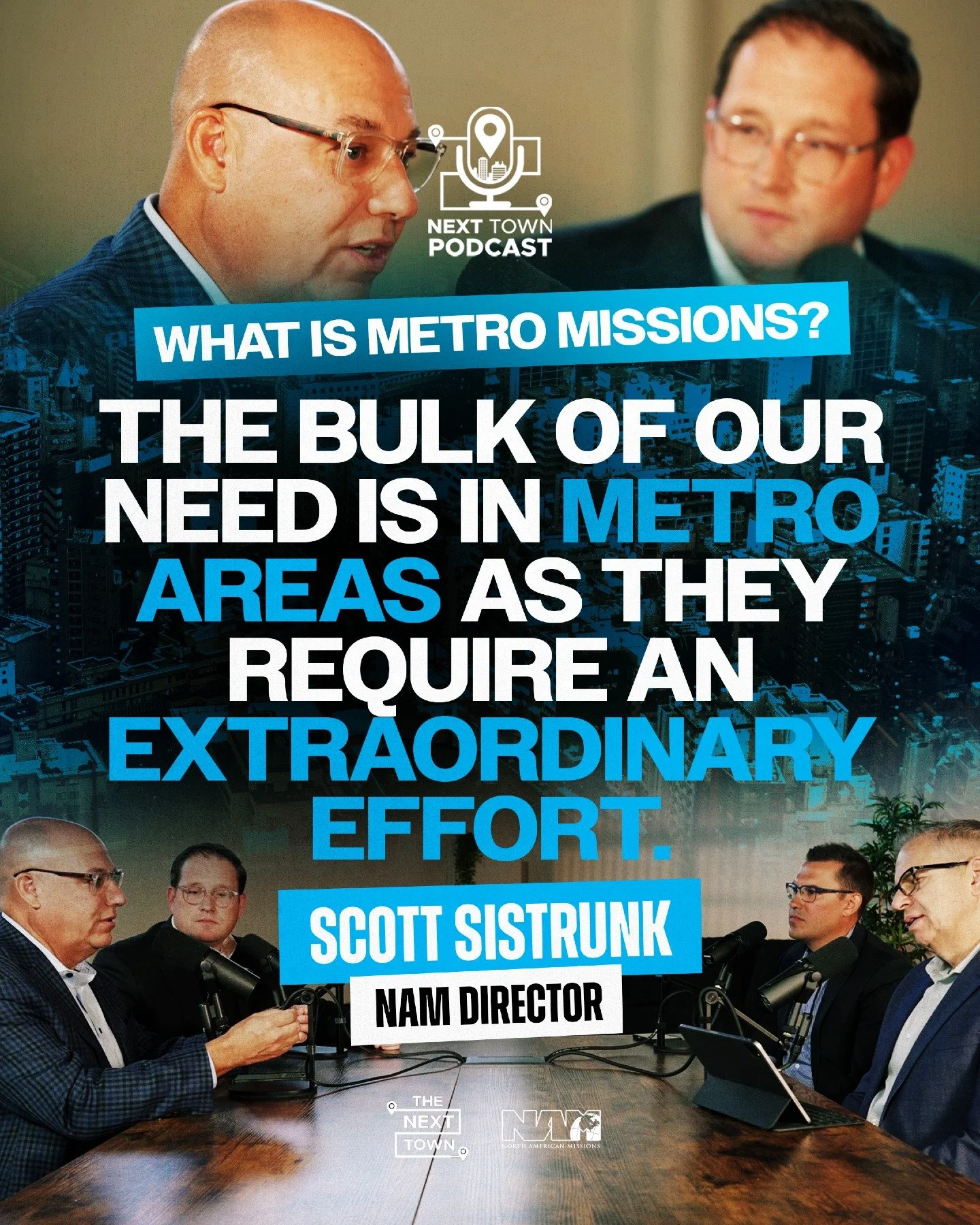 Is God calling you to a metro city? 🏙️ #MetroMissionaries are reaching areas that require extraordinary effort! #nexttownpodcast 🎙️