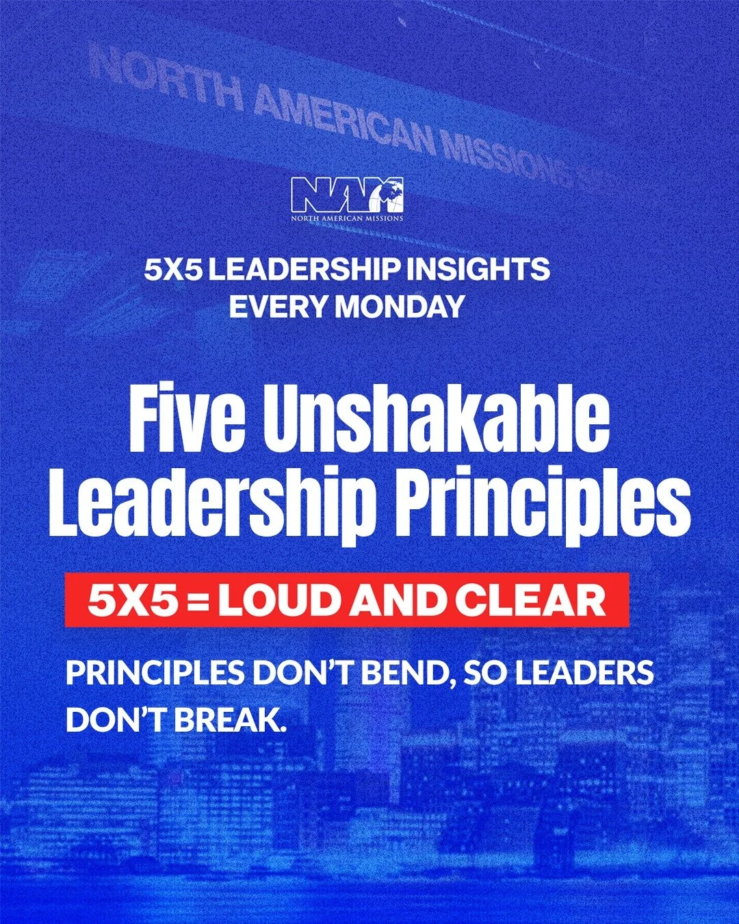Five Unshakable #Leadership Principles
#5x5= Loud and Clear: Principles don&rsquo;t bend, so #leaders don&rsquo;t break.
✅ Character carries the weight
✅ Start with the end in mind
✅ Discipline shapes destiny
✅ Listen before you lead 
✅ Build people,