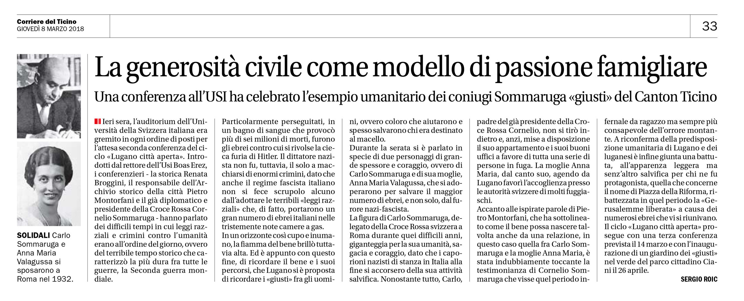 08.03.18 - Corriere del Ticino