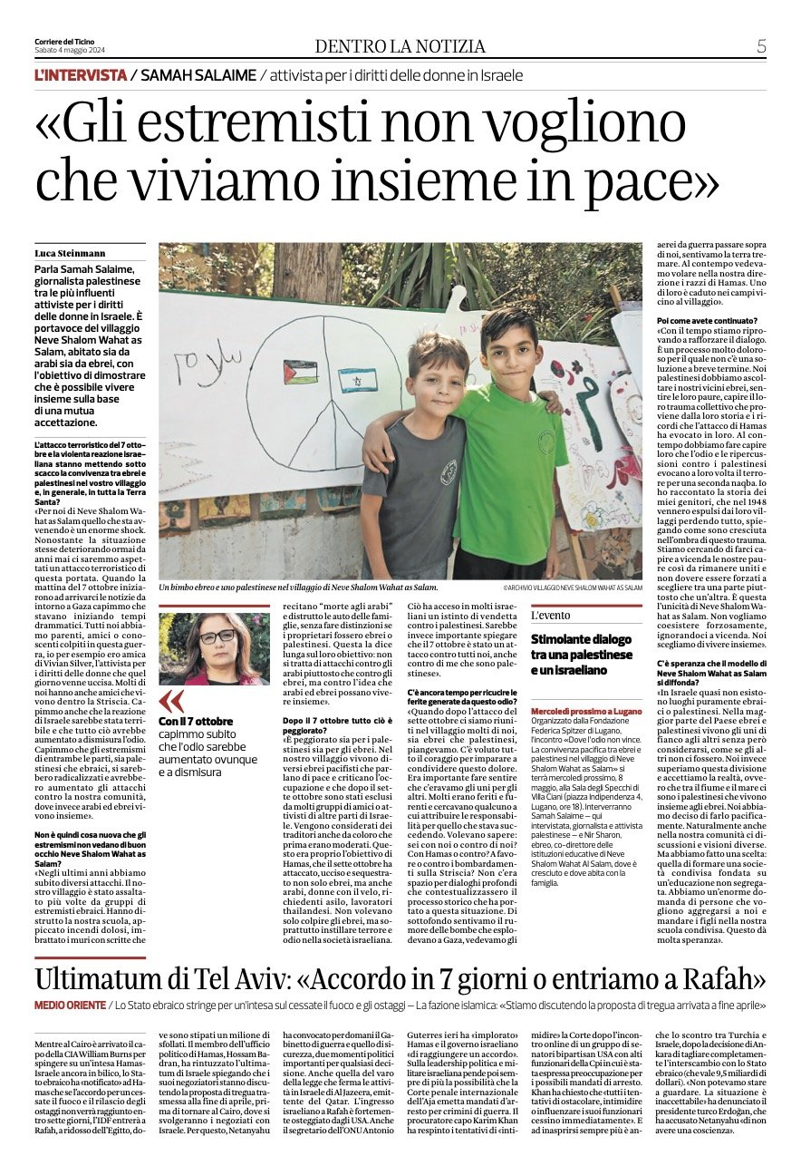 04.05.24 - Corriere del Ticino