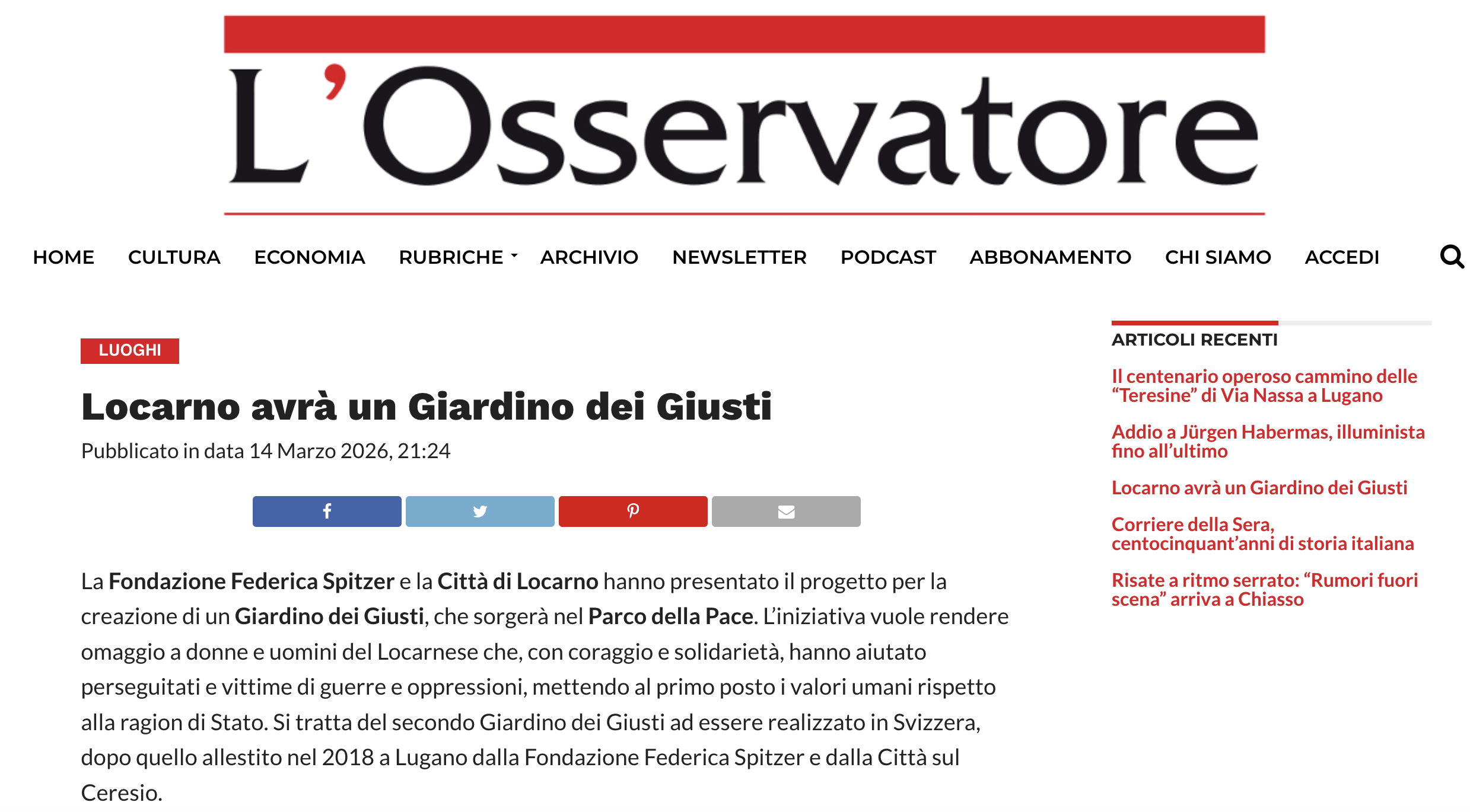 14.03.26 - Osservatore