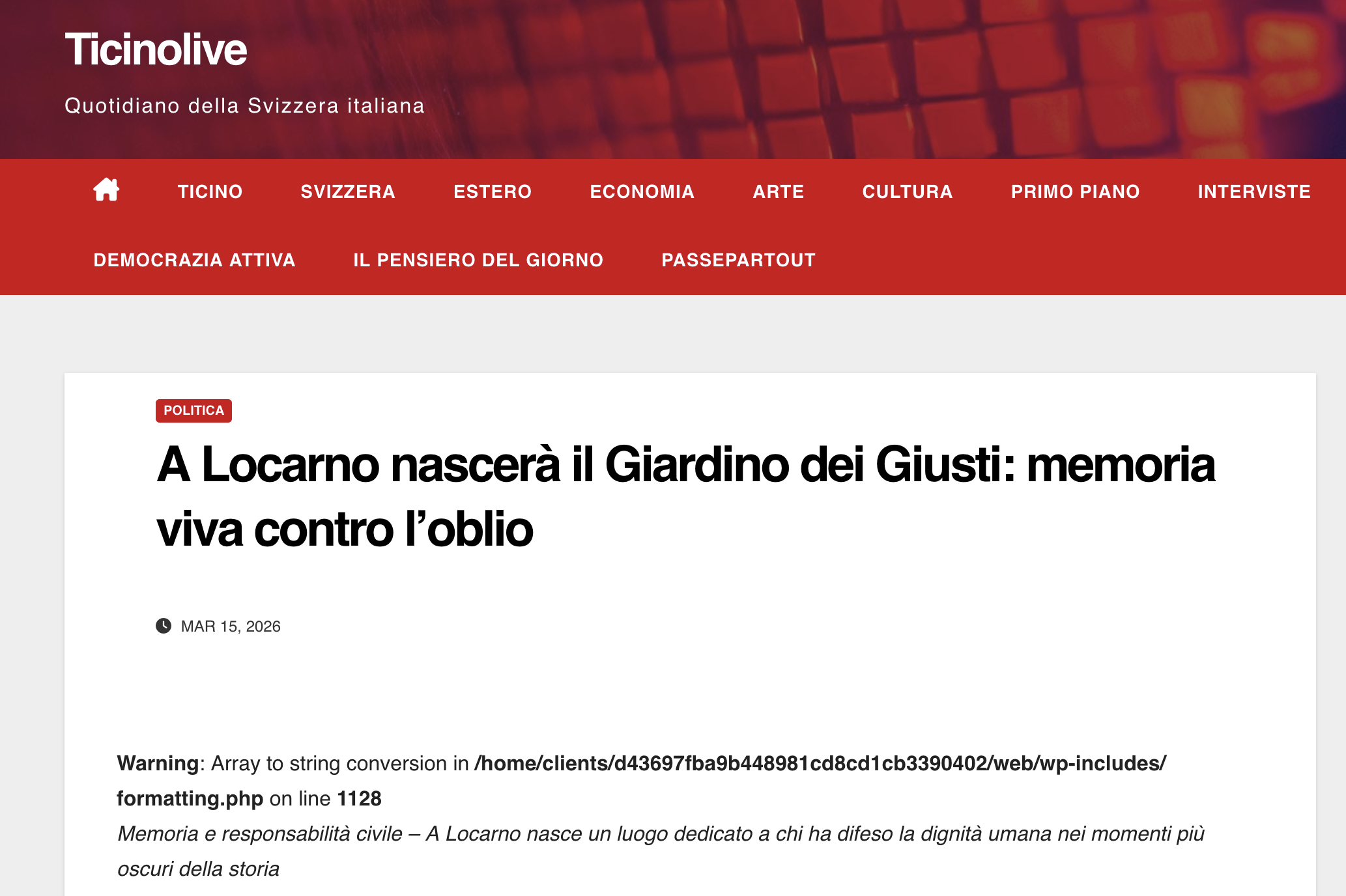 15.03.26 - Ticinolive