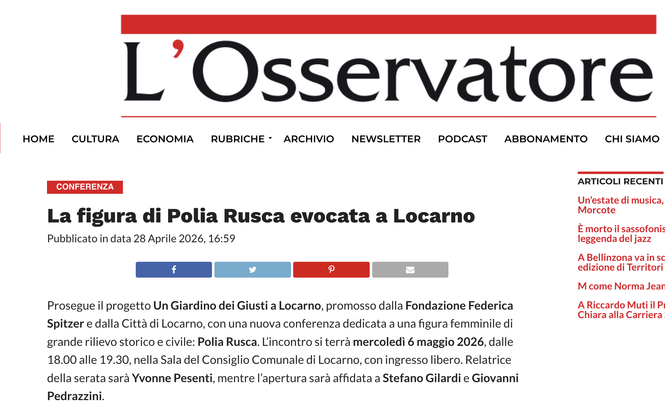 28.04.26 - L'Osservatore