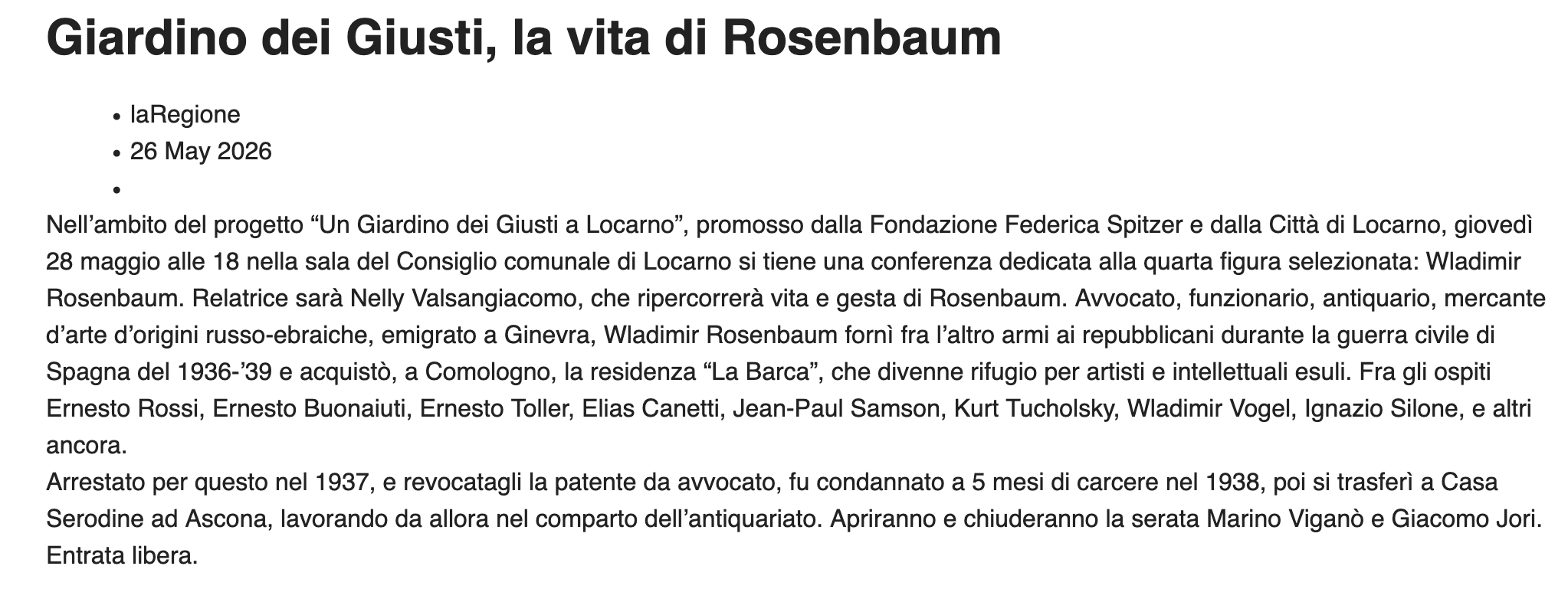 26.05.26 - laRegione