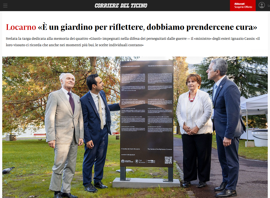 18.09.26 - Corriere del Ticino
