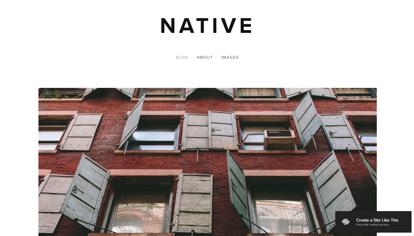 Native Squarespace Template