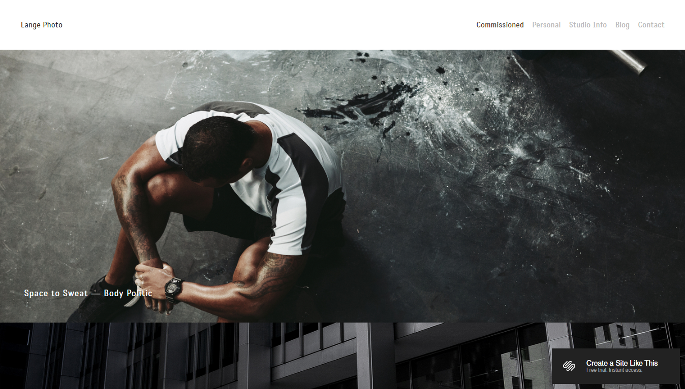 Lange Squarespace Template