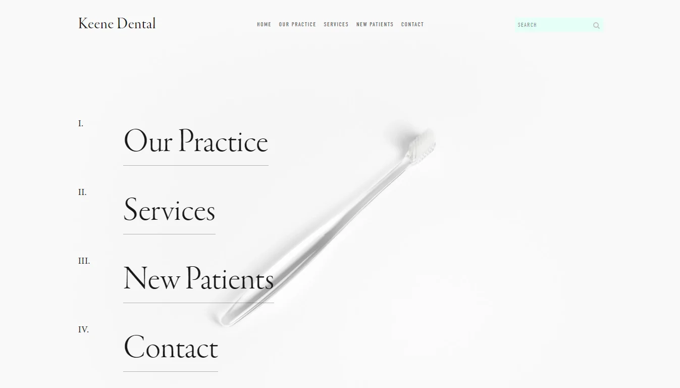 Keene Squarespace Template