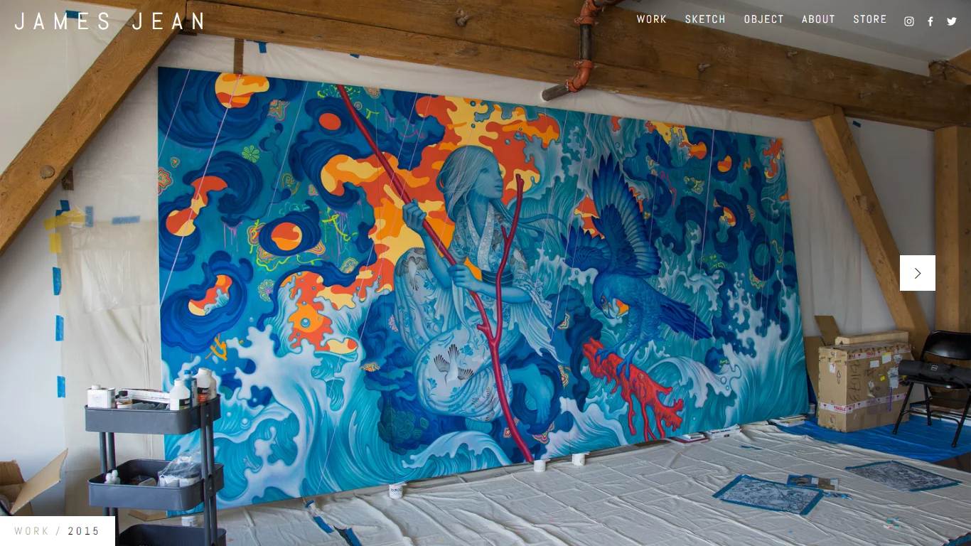James Jean Squarespace Website
