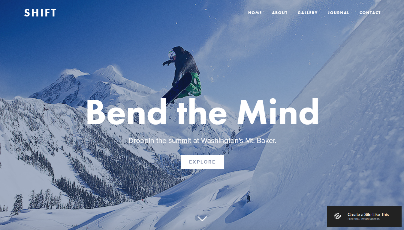 Shift Squarespace Template