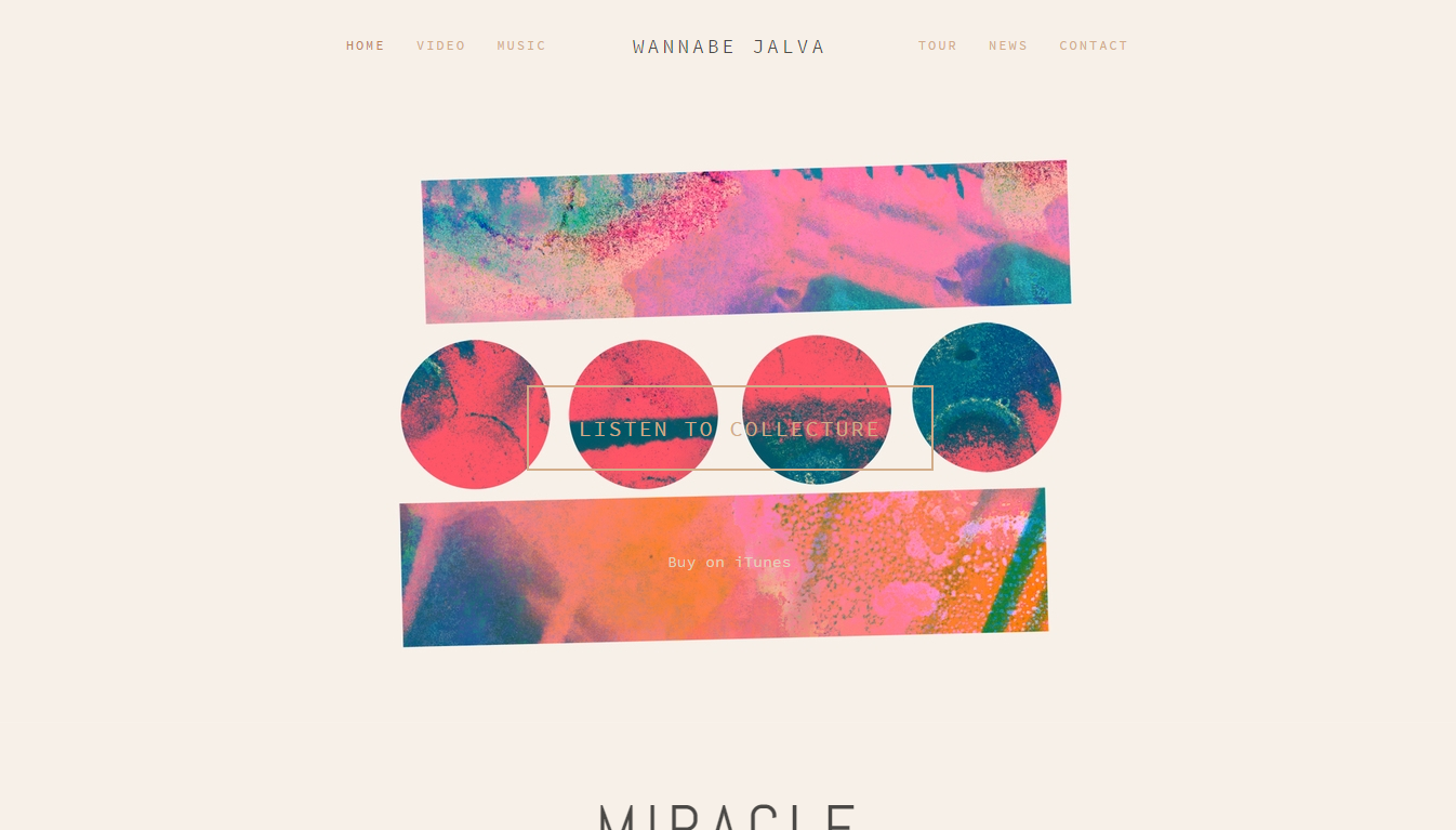 Music & Sound Based Squarespace Website
