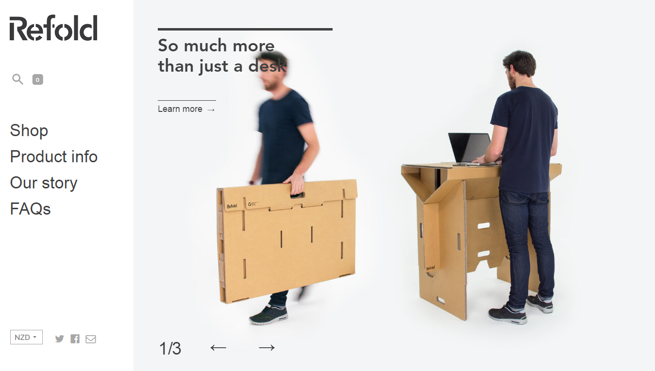 Furniture Invention Squarespace Website