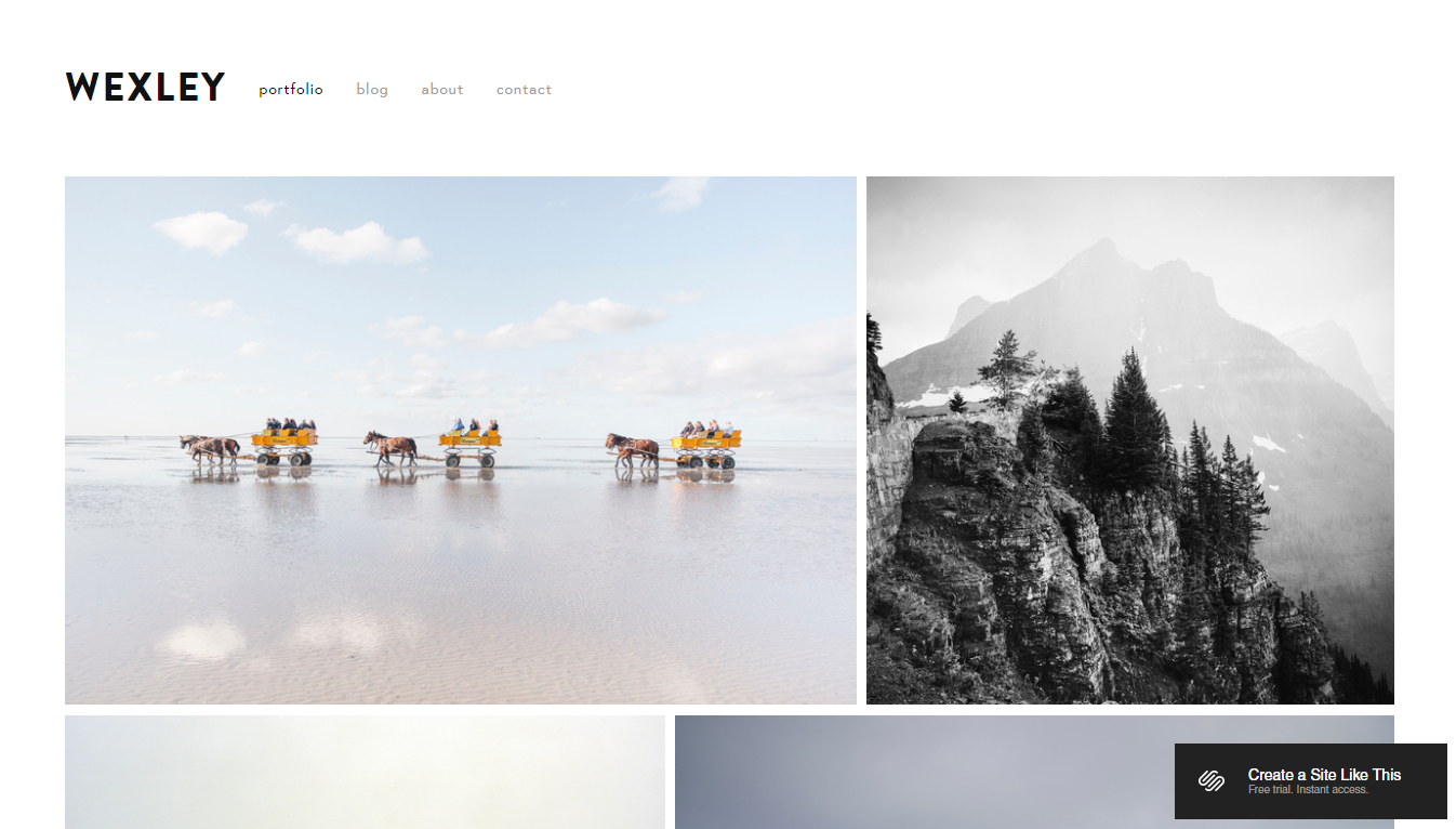 Wexley Squarespace Template