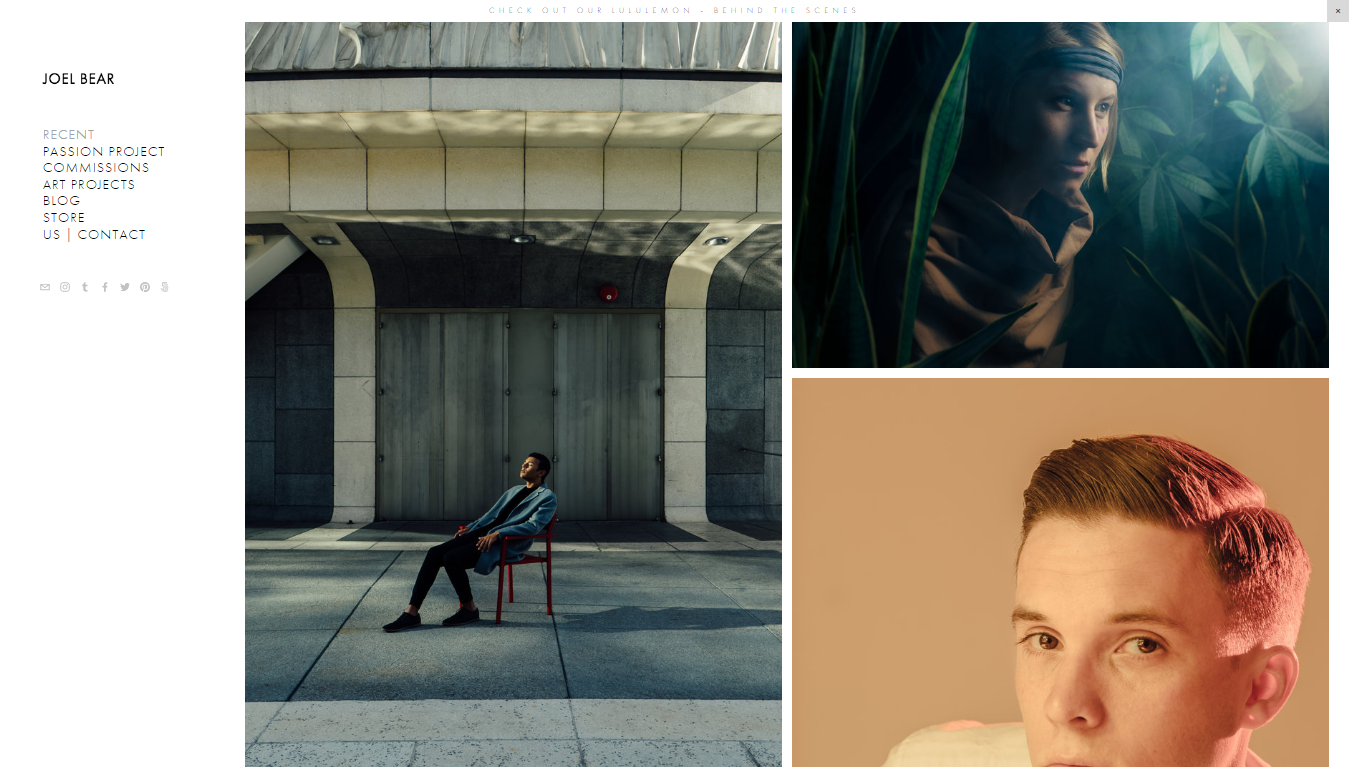 Photographers Squarespace Website