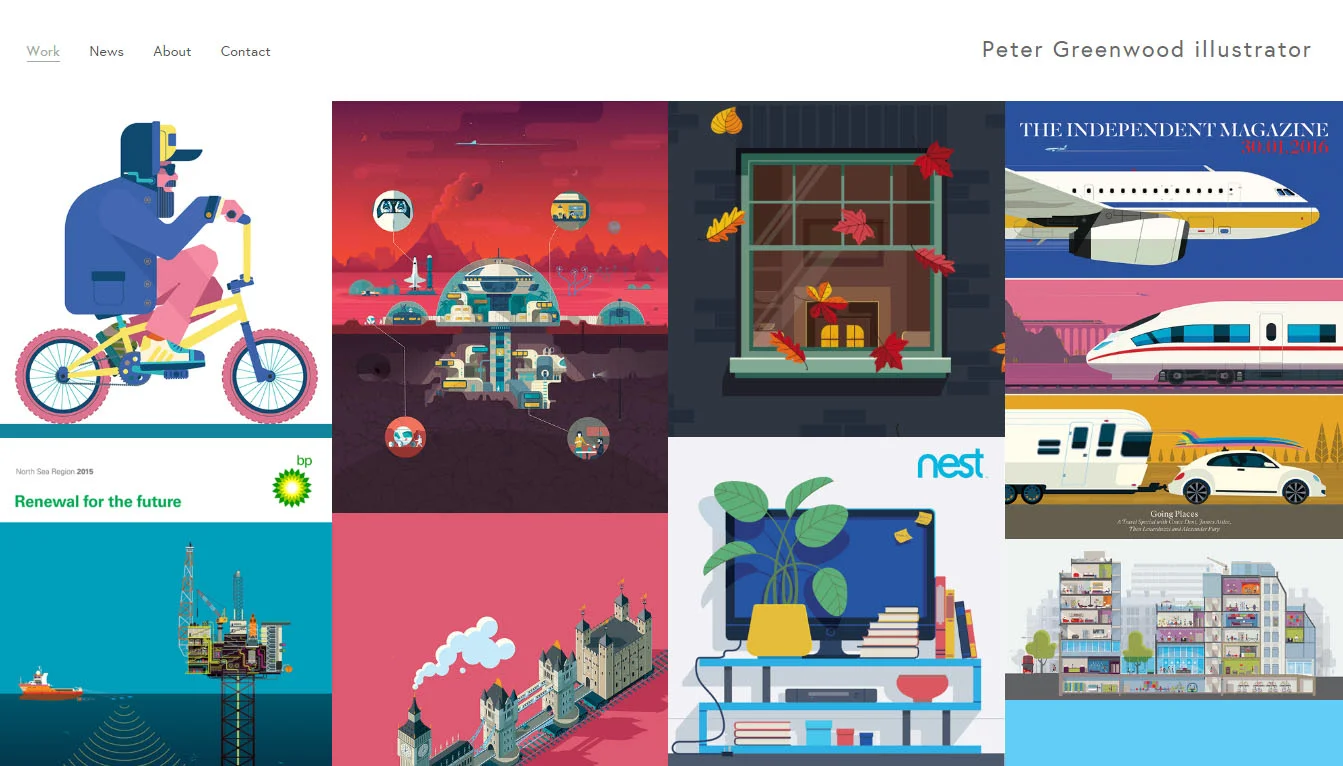 Illustrator Squarespace Website Design