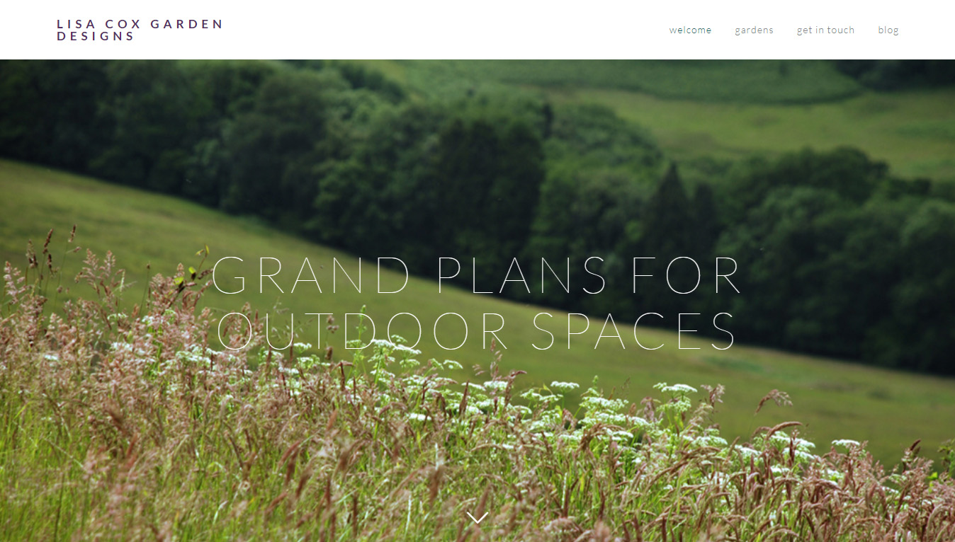 Lisa Cox garden Design Squarespace Website