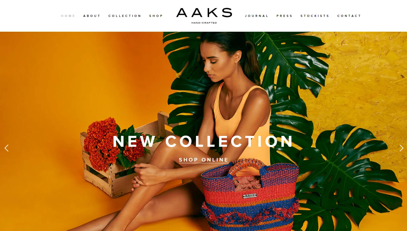 Fashion Brand Squarespace Website