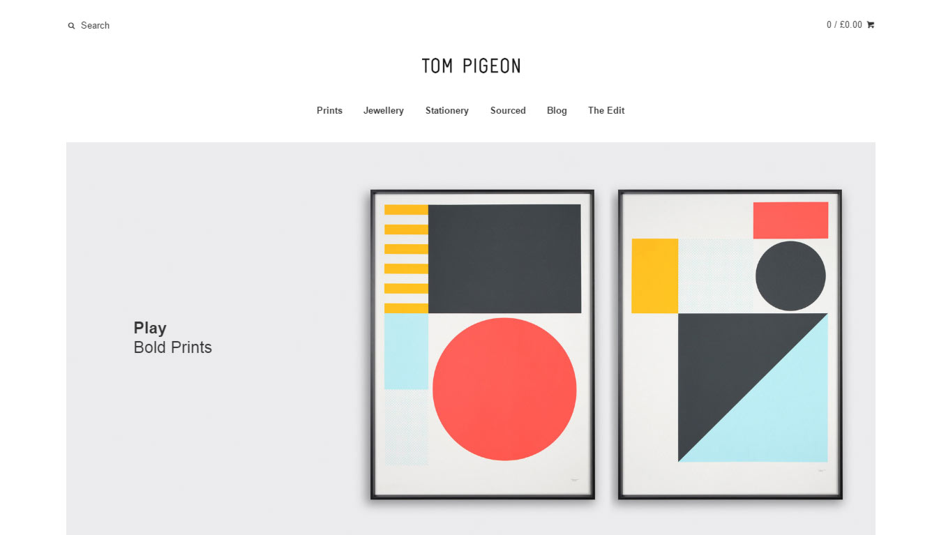 Squarespace Art & Prints Store Website Design